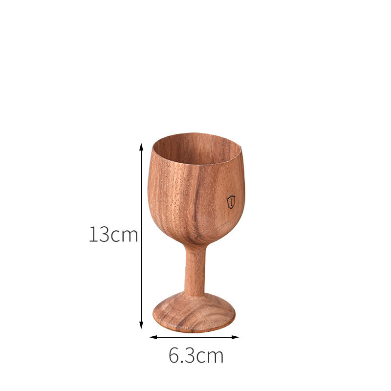 Acacia wood goblet