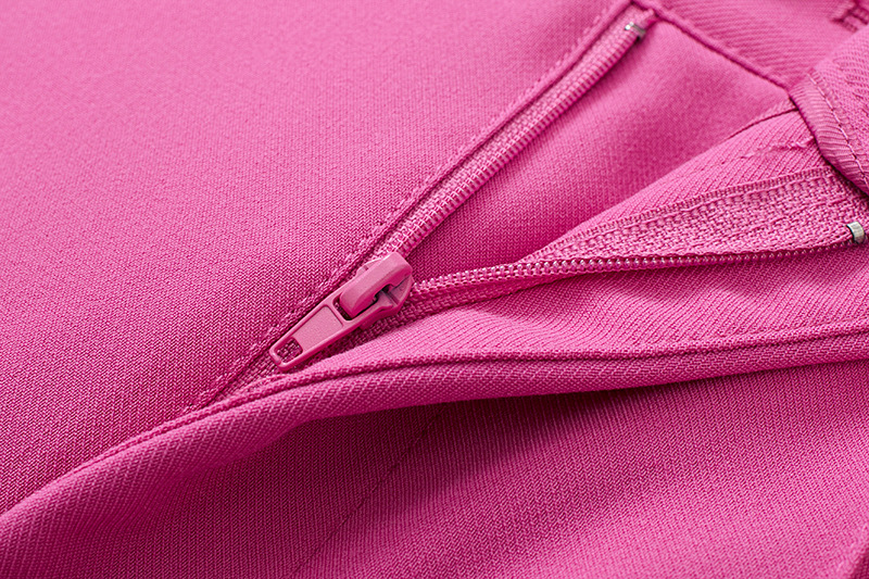 Title 6, Nieuwe roze rechte lange broek voor dames, comf...