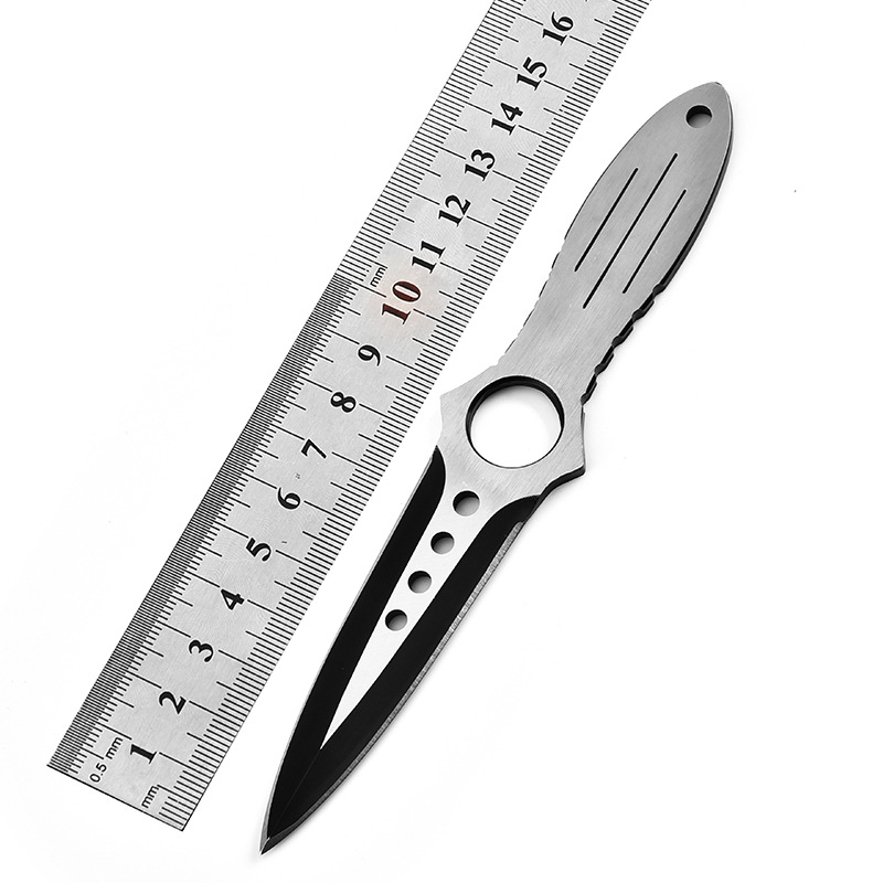 Outdoor Self-defense Gaiter Saber Camping Open Blade Straight Knife