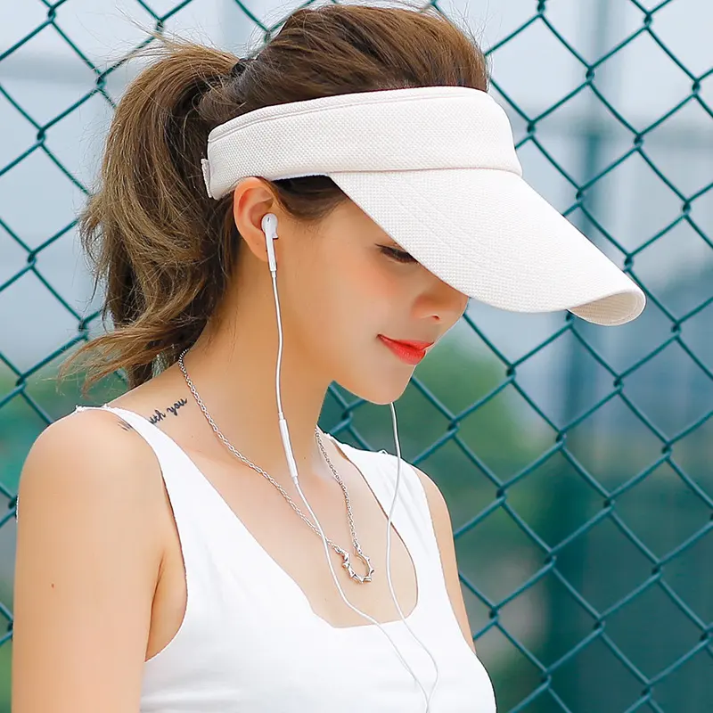 Sun Hat Visor Caps Summer Beach Sunhat Sport Headband
