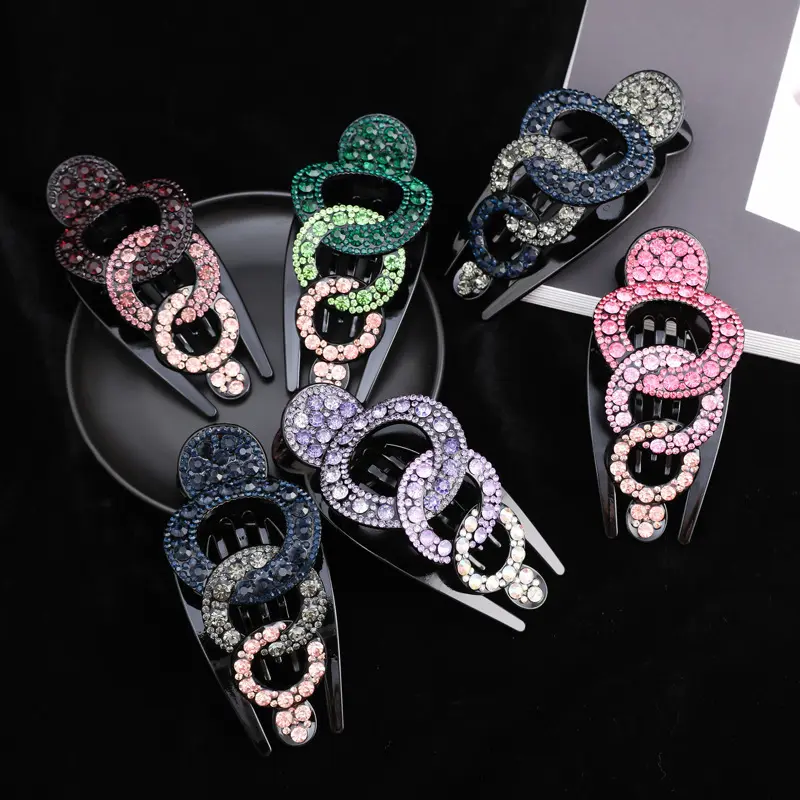 Duckbill Clip Hairpin Large Plate Bow Headdress