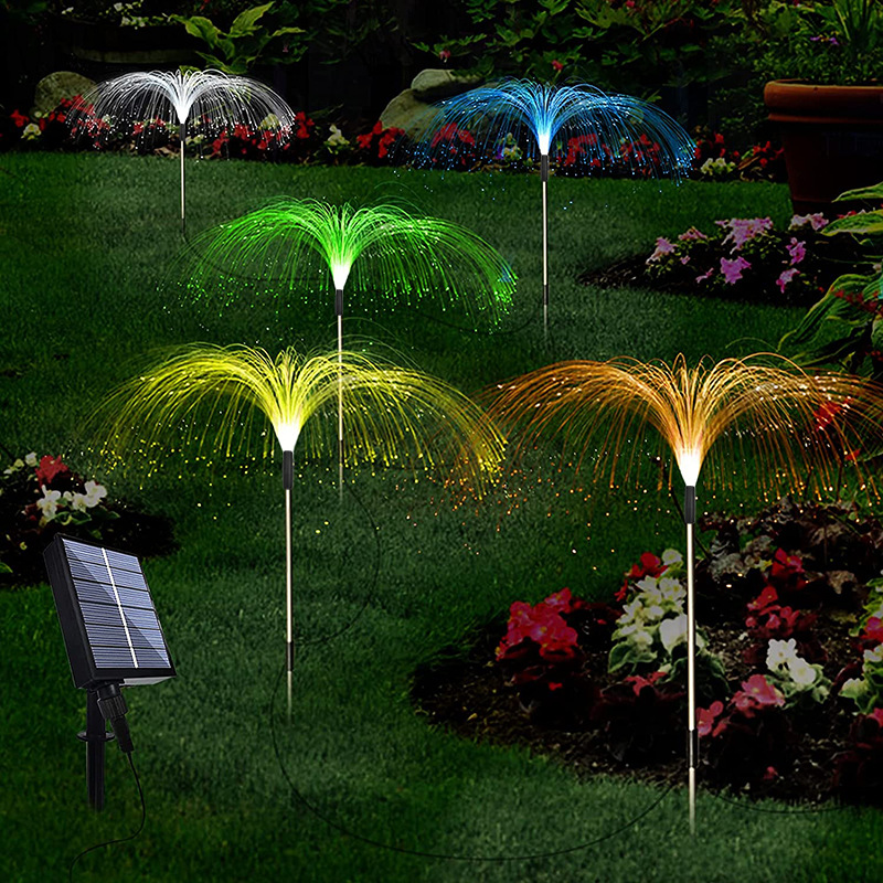 Solar Fiber LED Jellyfish Ground Light — foto 6