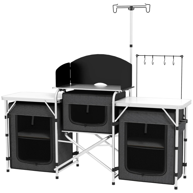 Cuisine de camping en aluminium