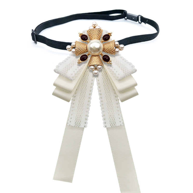 Lace Bow Brooch Pin