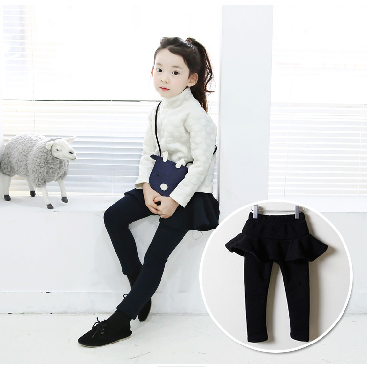 Two Pieces Of Culottes For Girls To Keep Warm In Winter