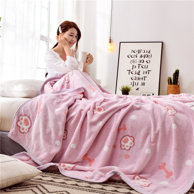 Falley Fleece 3D Thin Single Nap Air Conditioning Blanket