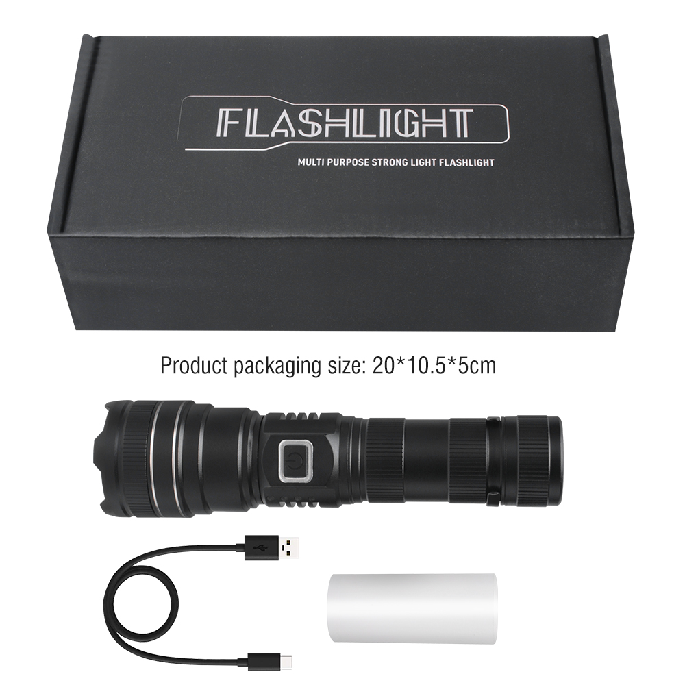 Super Bright 200000LM Torch Led Flashlight USB Rechargeable Zoom Tactical Light — image 6