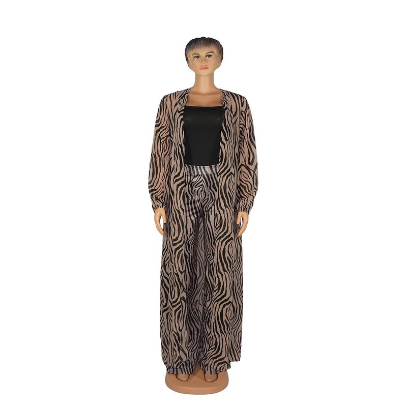 Ladies Chiffon Digital Print Burqa And Trousers Suit