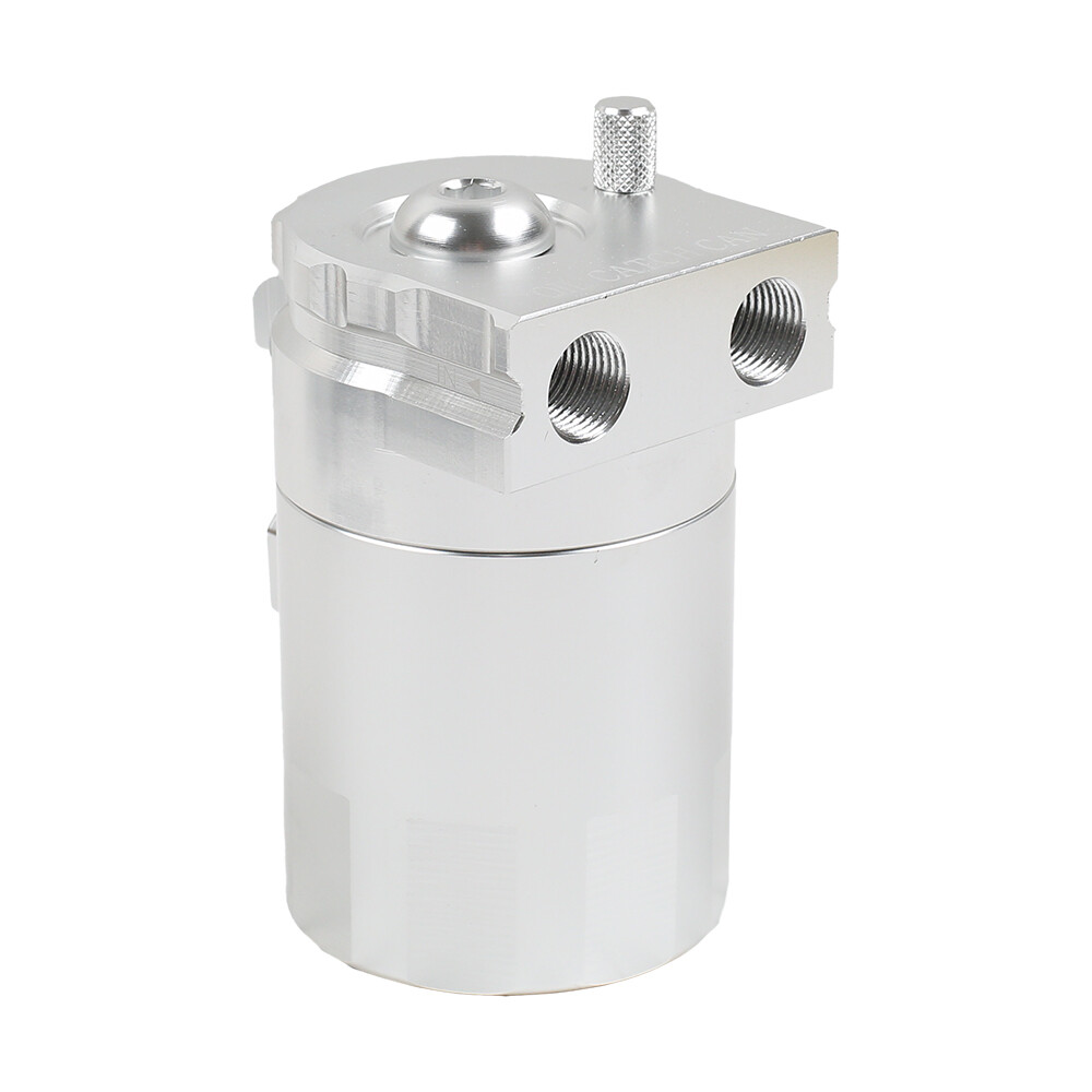 Oil Catch Can Kit Breather Baffled Reservoir Tank 300ML Universal With Hose — image 2