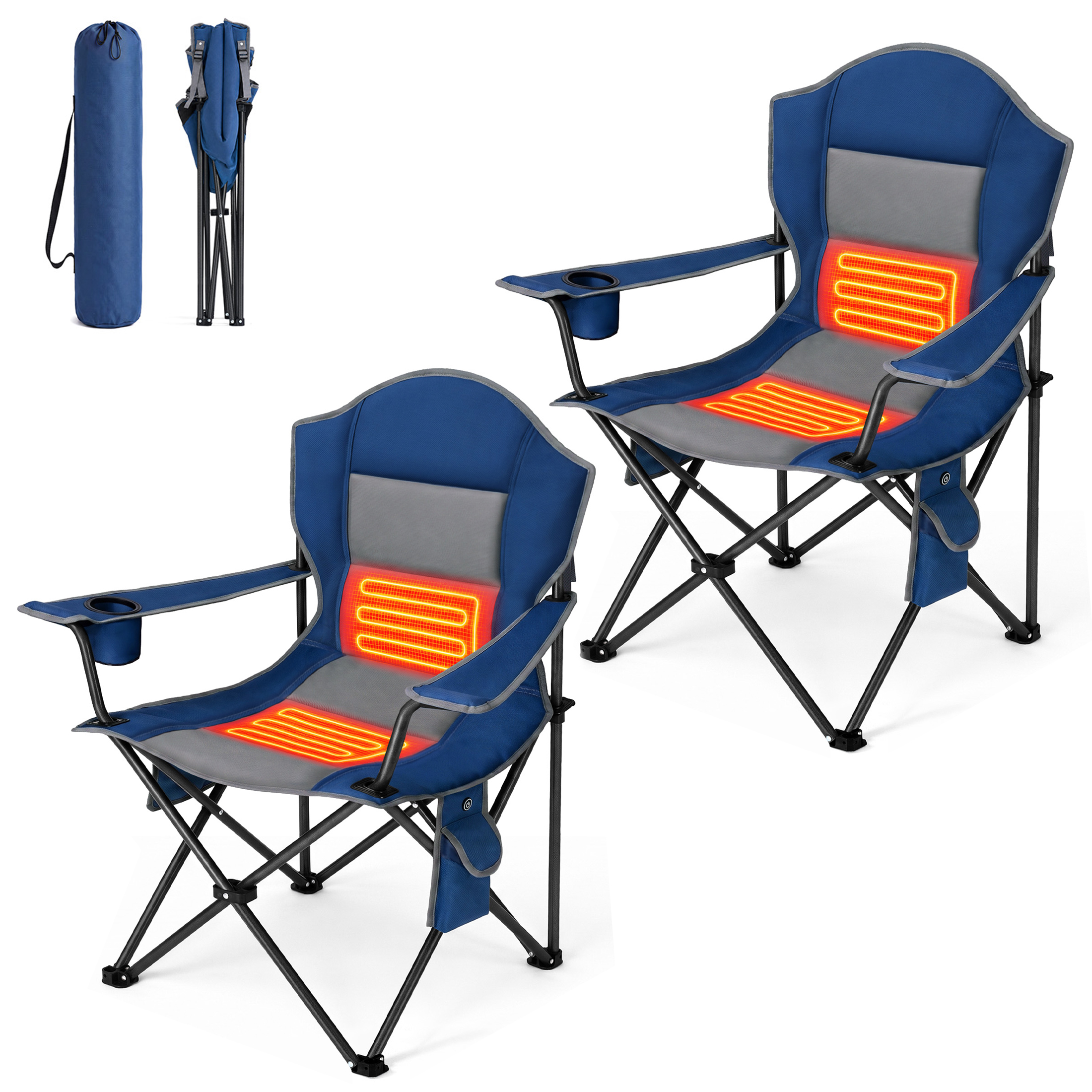 Heat Camping Chairs, Outdoor Folding Chairs image 2