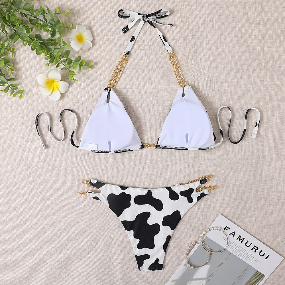 Swimsuit Female Bikinis Set Bikini Chain New