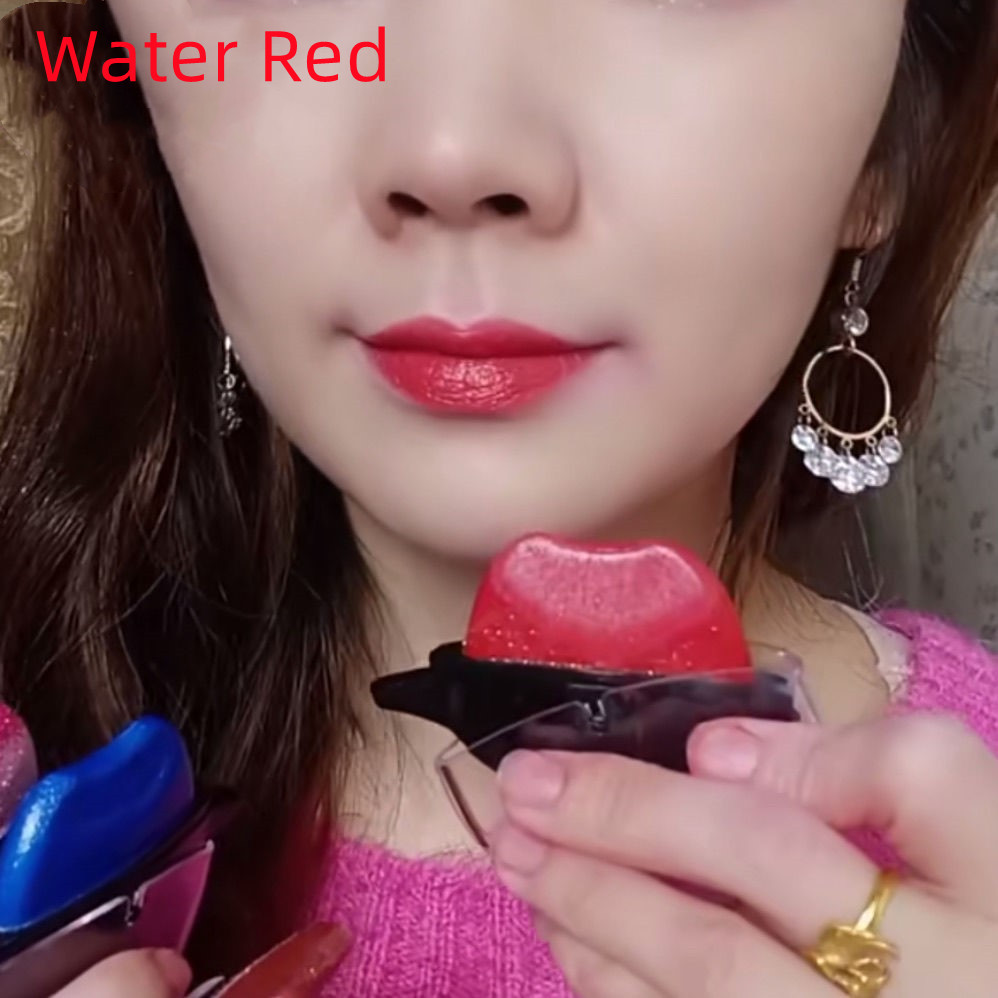 Lazy Lipstick One Kiss Molded Waterproof Moisturizing Moisturizer Water Red - Shop at LoveMi