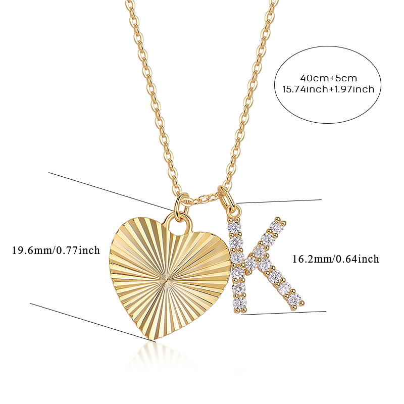 1Heart Secret - A Fashionable And Trendy Necklace Pendant Diamond Jewelry Necklace Set With 1-carat Moissanite S925 Sterling Silver And Gold Plating Prohibit TikTok sales - Image 3