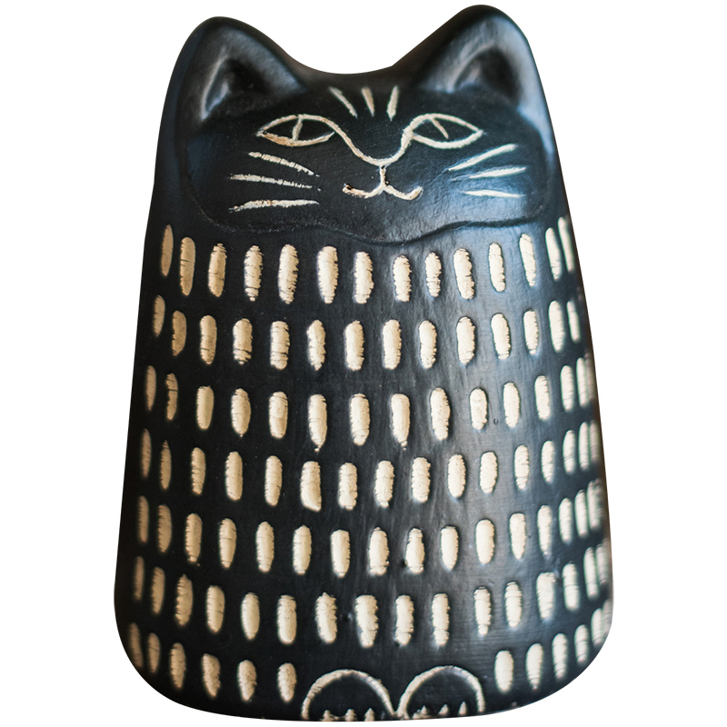 Black And White Cat Modern Art Two-dimensional Ornament