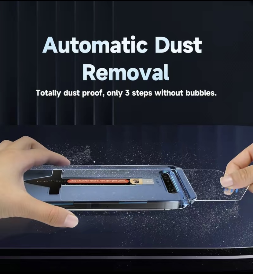 2 Pack For Phone 14, 15 Plus, Pro, Pro Max Matte Screen Protector Glass, HD Clear, Anti Glare, Anti Fingerprint, Shatterproof Sensitive Touch Quick Installation