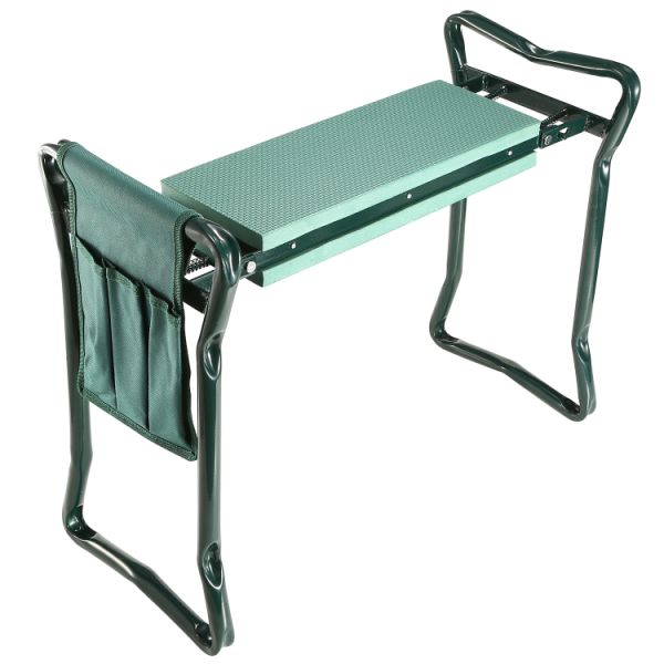Foldable Garden Kneeler Seat With Kneeling Soft Cushion Pad Tools Pouch Portable - Picture 10 of 10