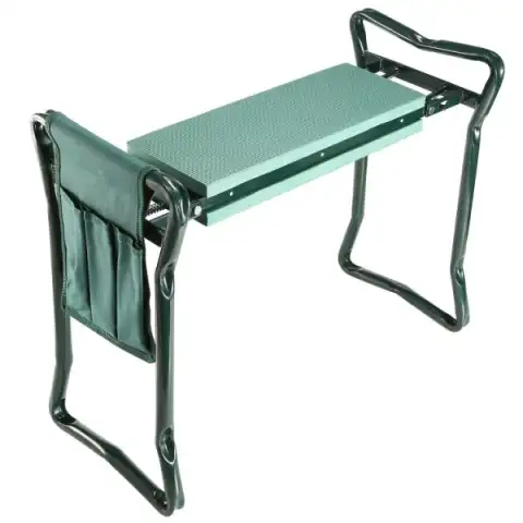Foldable Garden Kneeler and Seat with Tool Pouch