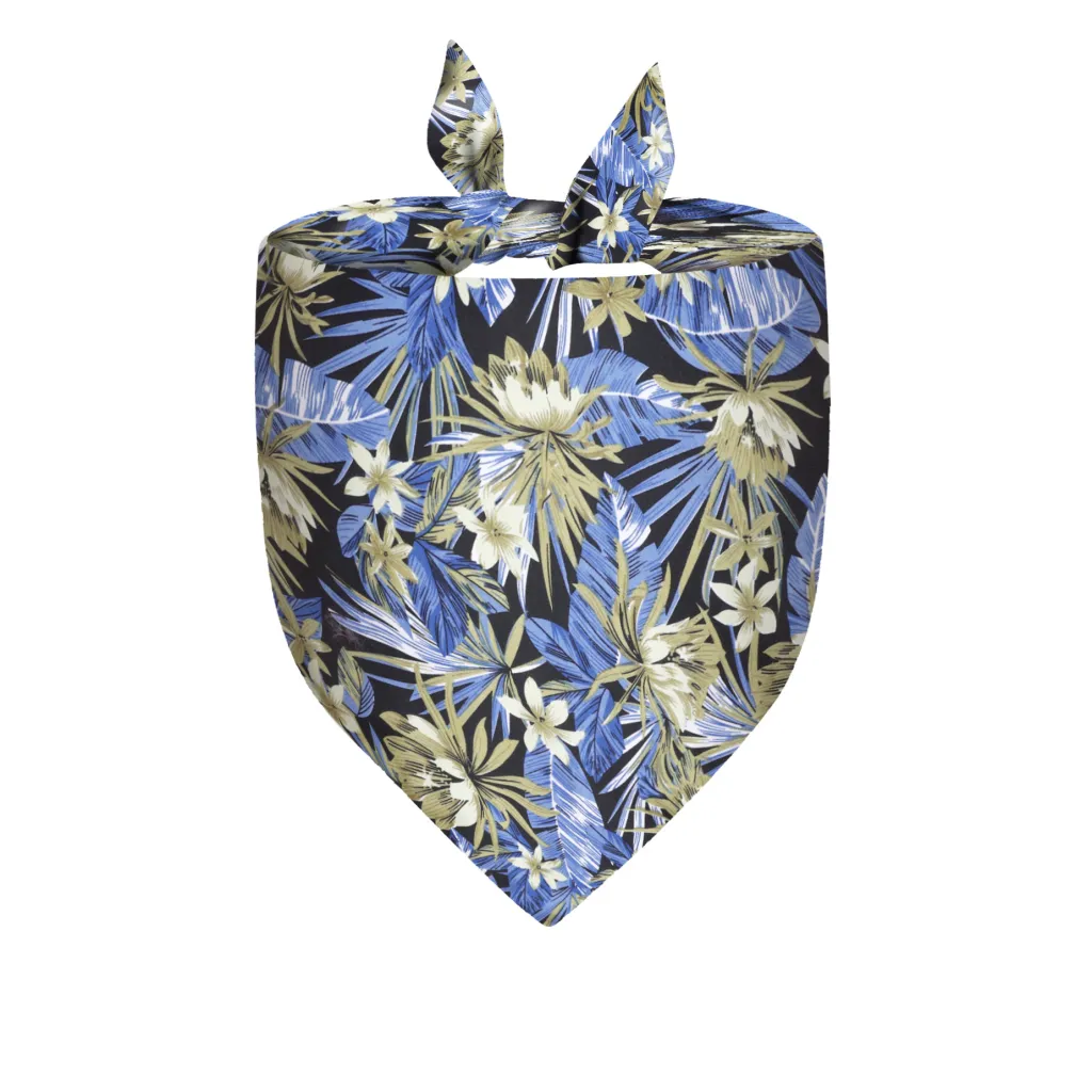 Pet Summer Triangle Scarf Hawaiian Cat And Dog - Black