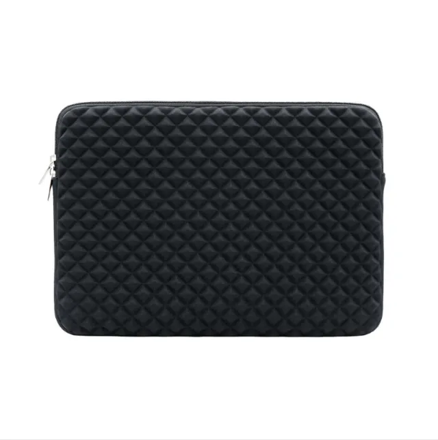 Fashion Business Diamond Pattern Laptop Liner Bag Black - Shop at LoveMi