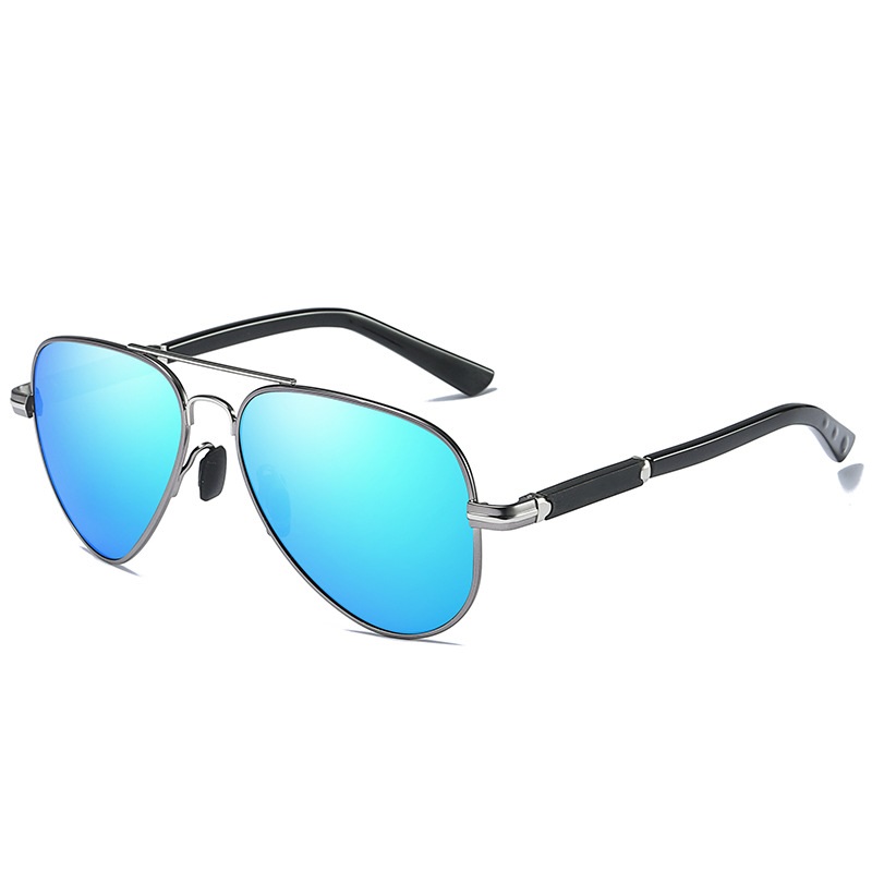 Silver frame blue