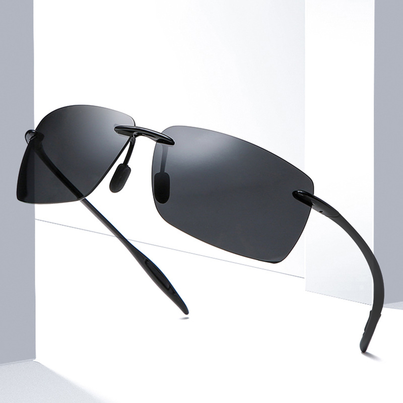 Title 4, Light Rimless TR90 Sunglasses For Men