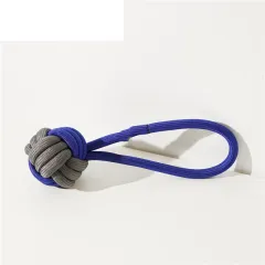 Interactive Small And Medium Adult Dog Puppy Dog Knot Toy - Blueberry Sesame - View 1