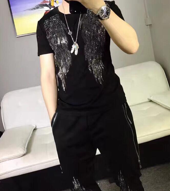 Short-sleeved Hot Diamond Summer Casual Fashion Boys