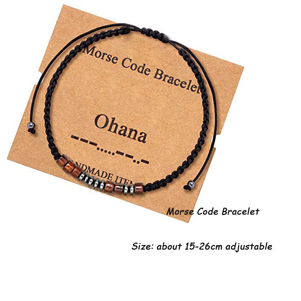 Title 4, Pulseira masculina de couro com código Morse