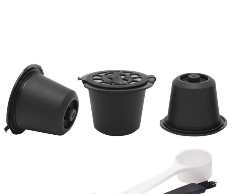 Title 3, 3PCS Reusable Coffee Capsules Pod Nespresso Sta...