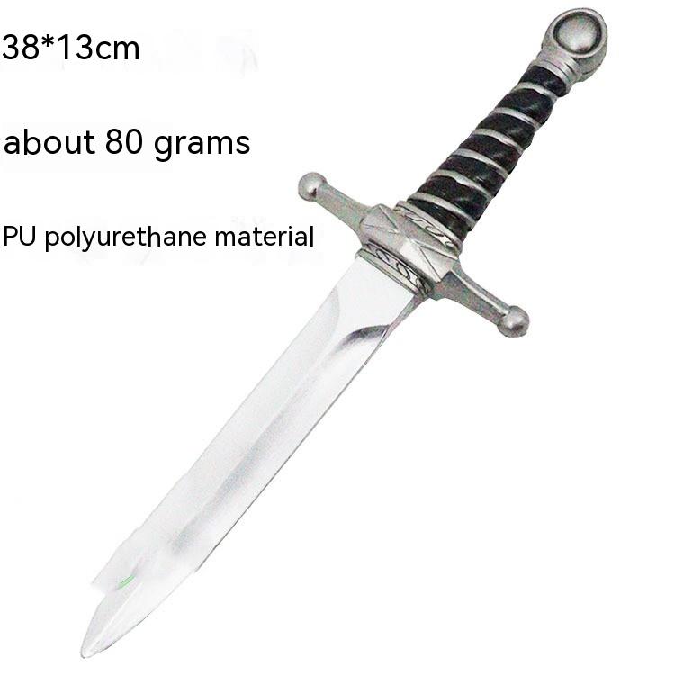 Title 2, Simulation Small Dagger Sword Soft Rubber Weapo...