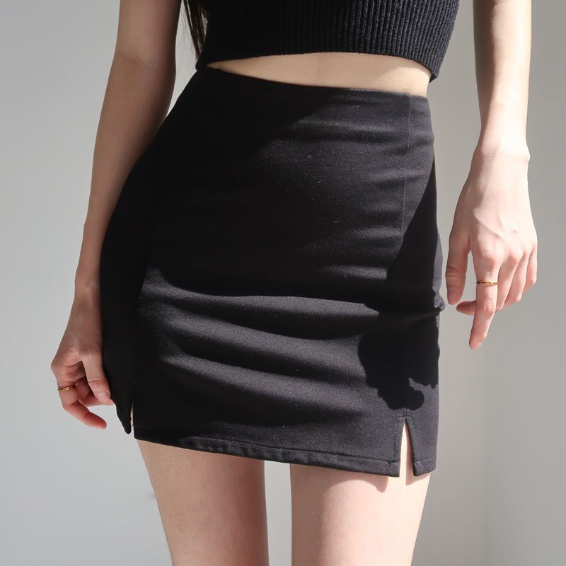 Women's High Waist Slim Fit And Anti-glare Short Skirt