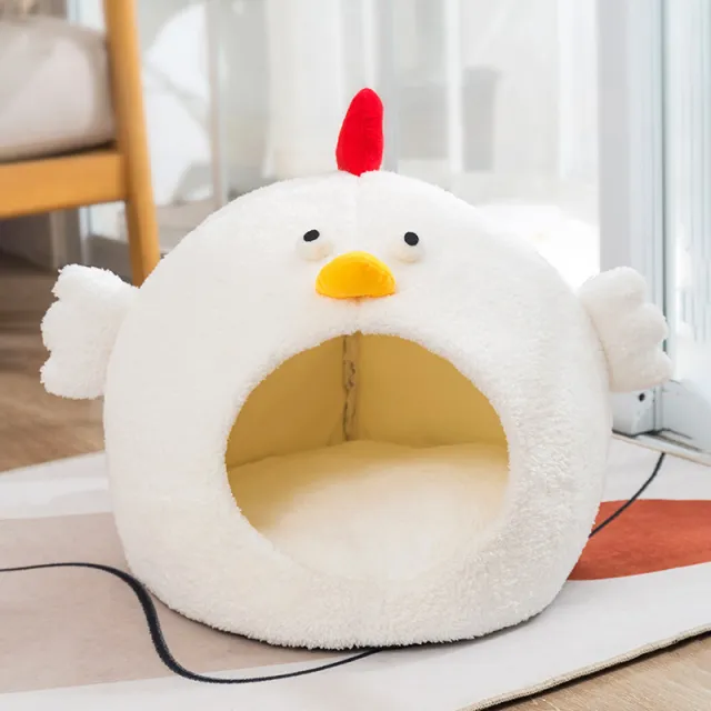 Little Lamb Pet Bed Fleece lined Warm Chicken Cat House Chick - Shop at LoveMi