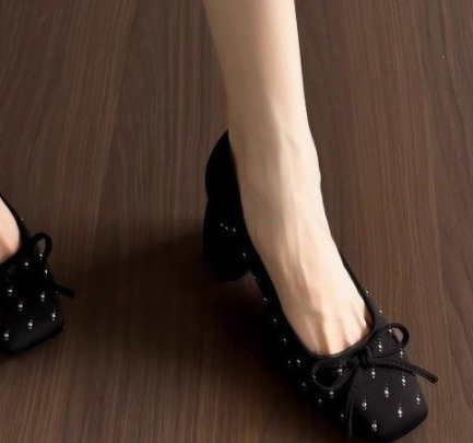 Block Heel Slip-On Pumps, picture 4 of 4