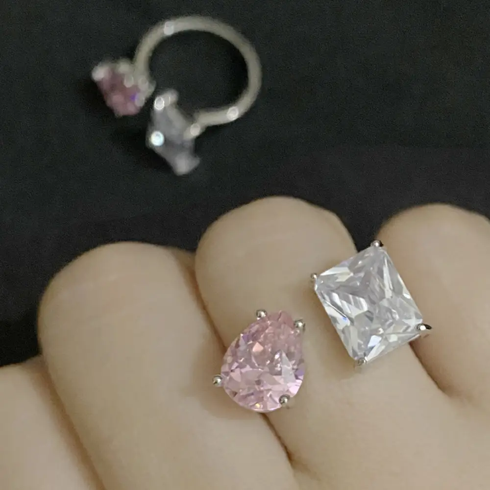 Ring Women 18K Plated Fine Powder Zirconium Micro Setting