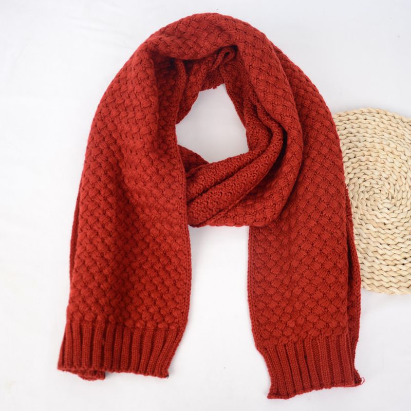 Bee net scarf wine red