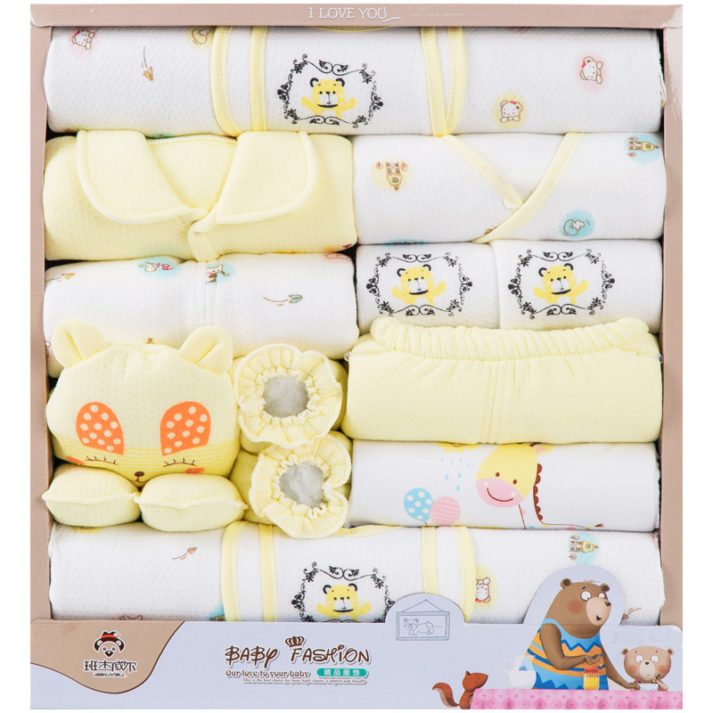 18 Piece Cotton Newborn Clothes Gift (No Box) - Picture 14 of 18