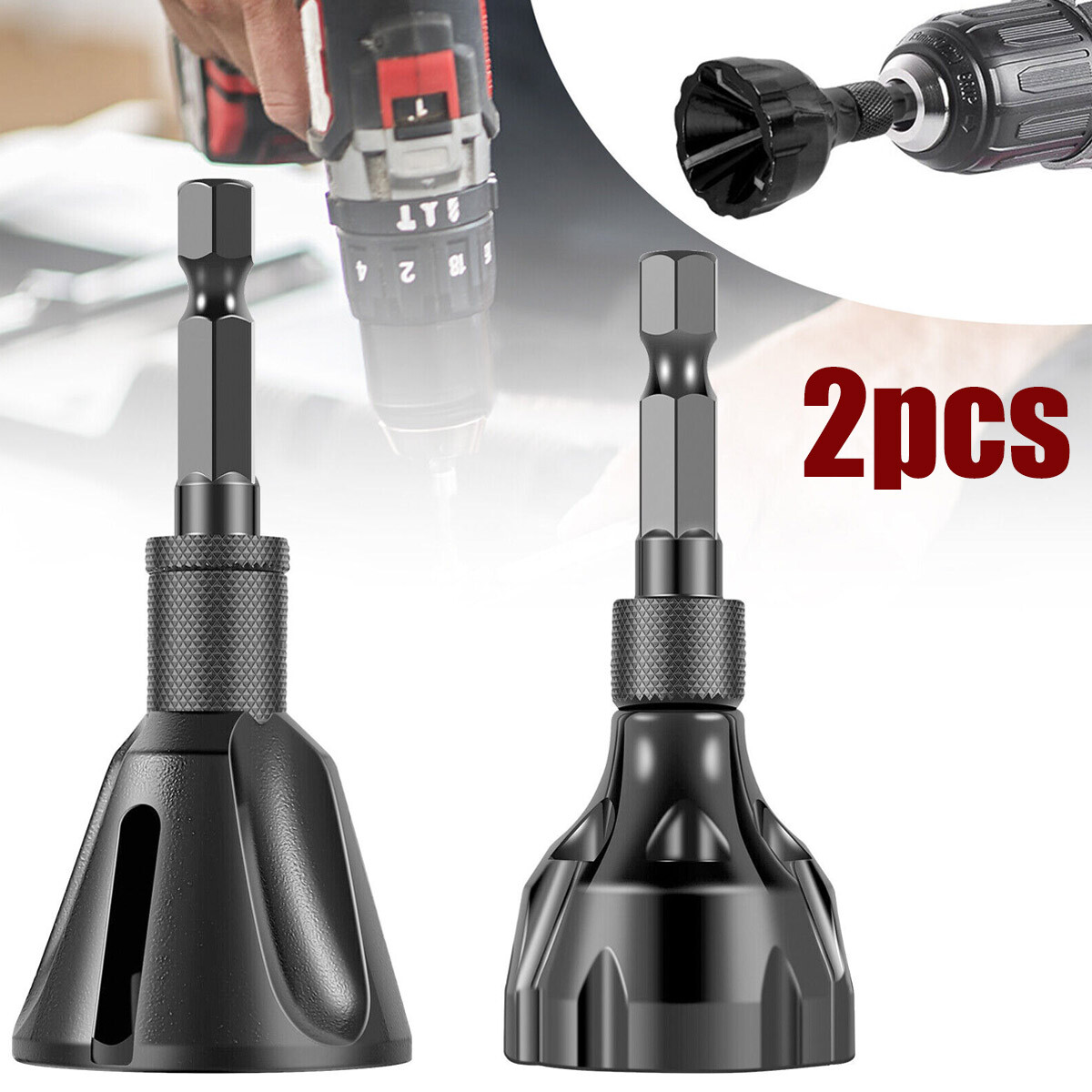 2pcs Thread External Chamfer Tool Tungsten Steel Deburring External Repair Bolt