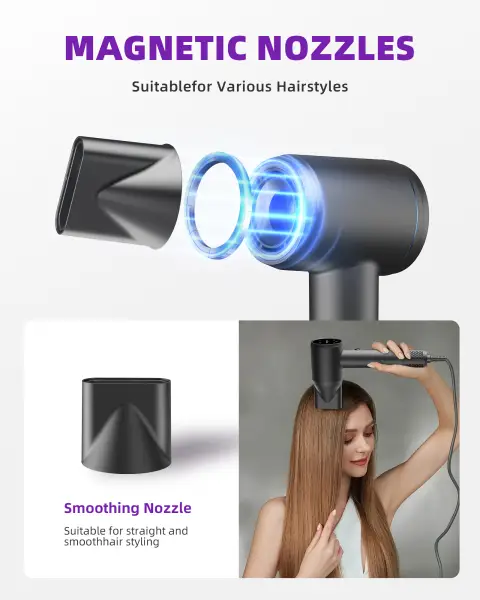 hair dryer professional ionic hair dryer for fast drying low noise and q