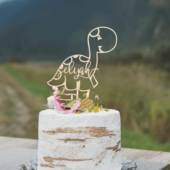 Customizable Wedding Cake Topper for Rustic Theme