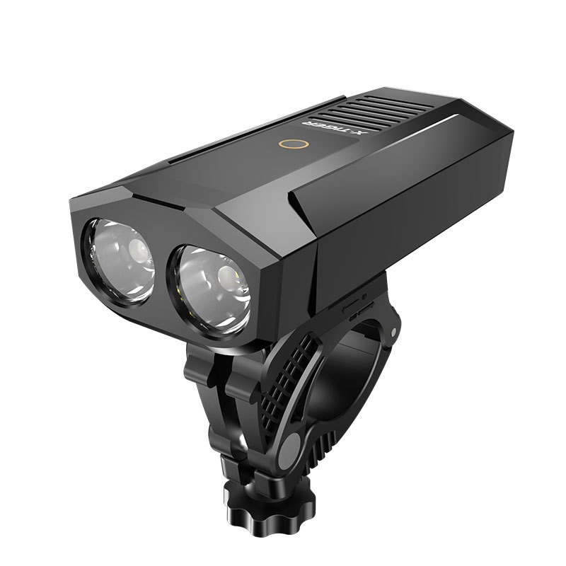 USB rechargeable outdoor waterproof light power display mountain night riding light — foto 7
