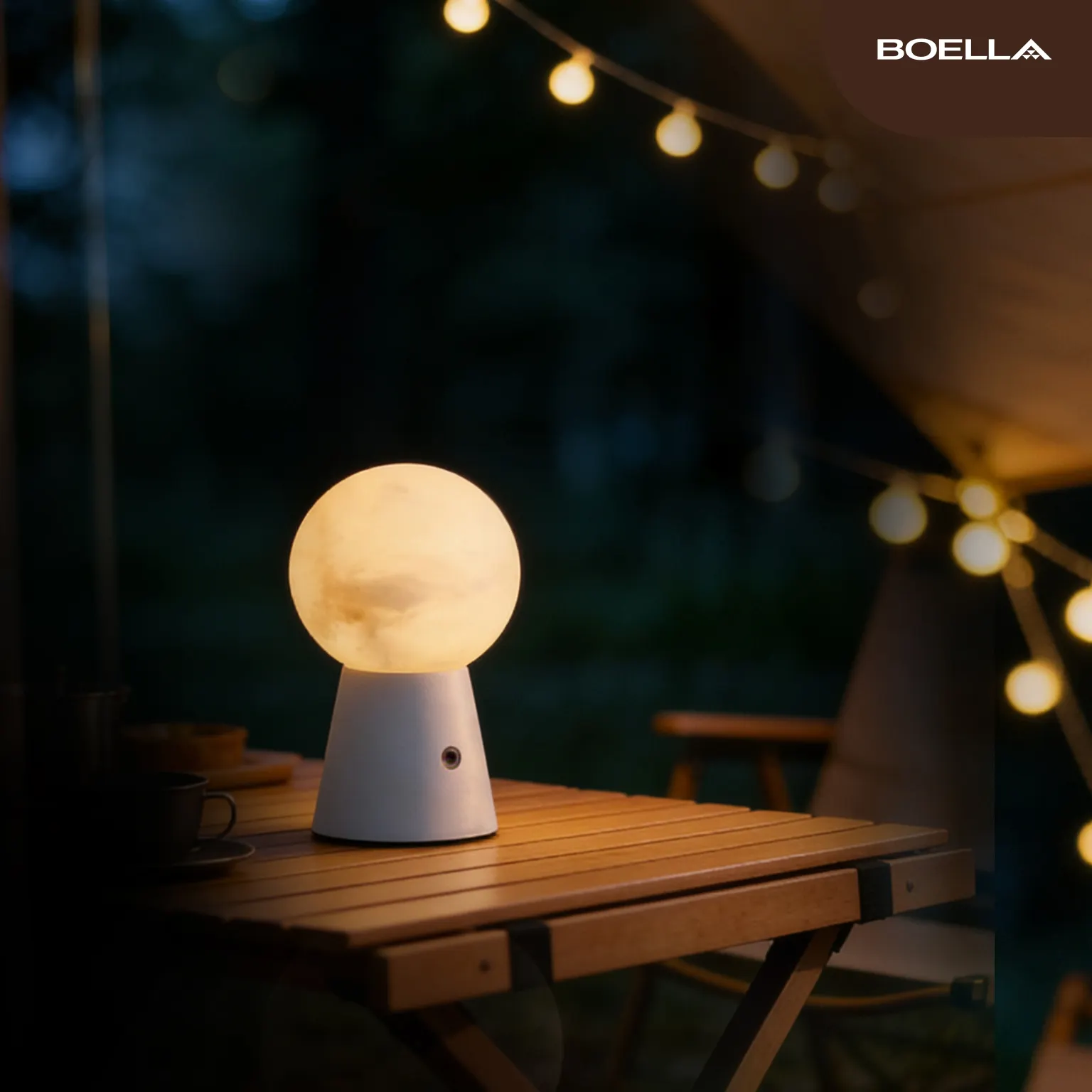 Teru Bozu Spanish Natural Alabaster Touch Lamp