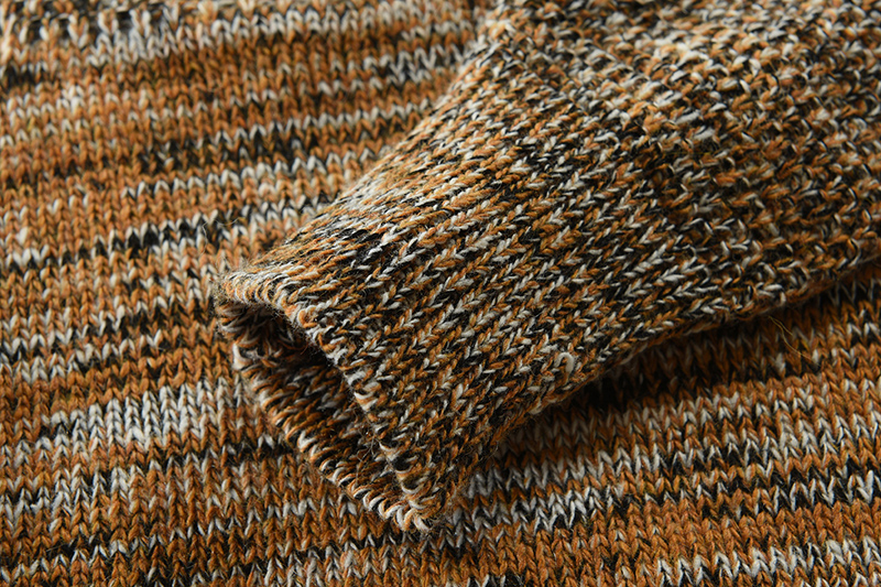 Printed Hooded Pullover Round Neck Long-sleeved Sweater