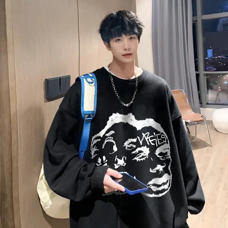 Personality Fashion Creative Cartoon Print Ladies Sweatshirt