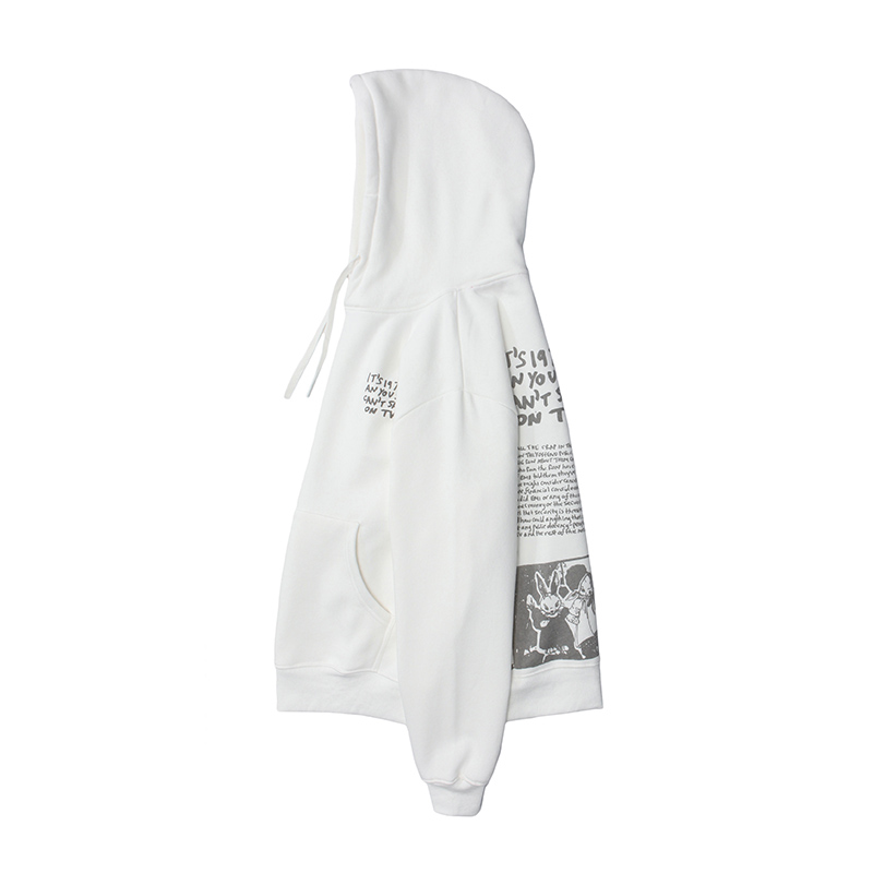 Title 16, Leuke letterprint herenhoodie met lange mouwen