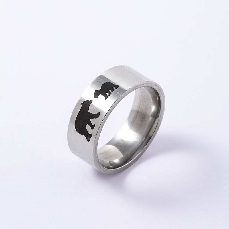 Title 5, Cute Mama Bear And Baby Rings For Women