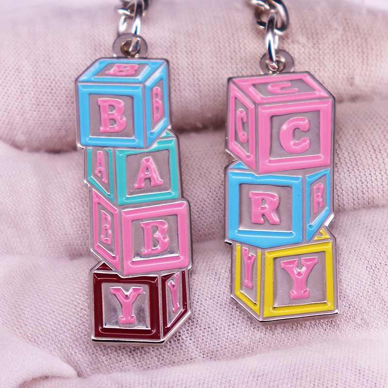 Title 2, Crying Baby Colorful Letters Building Blocks Mo...