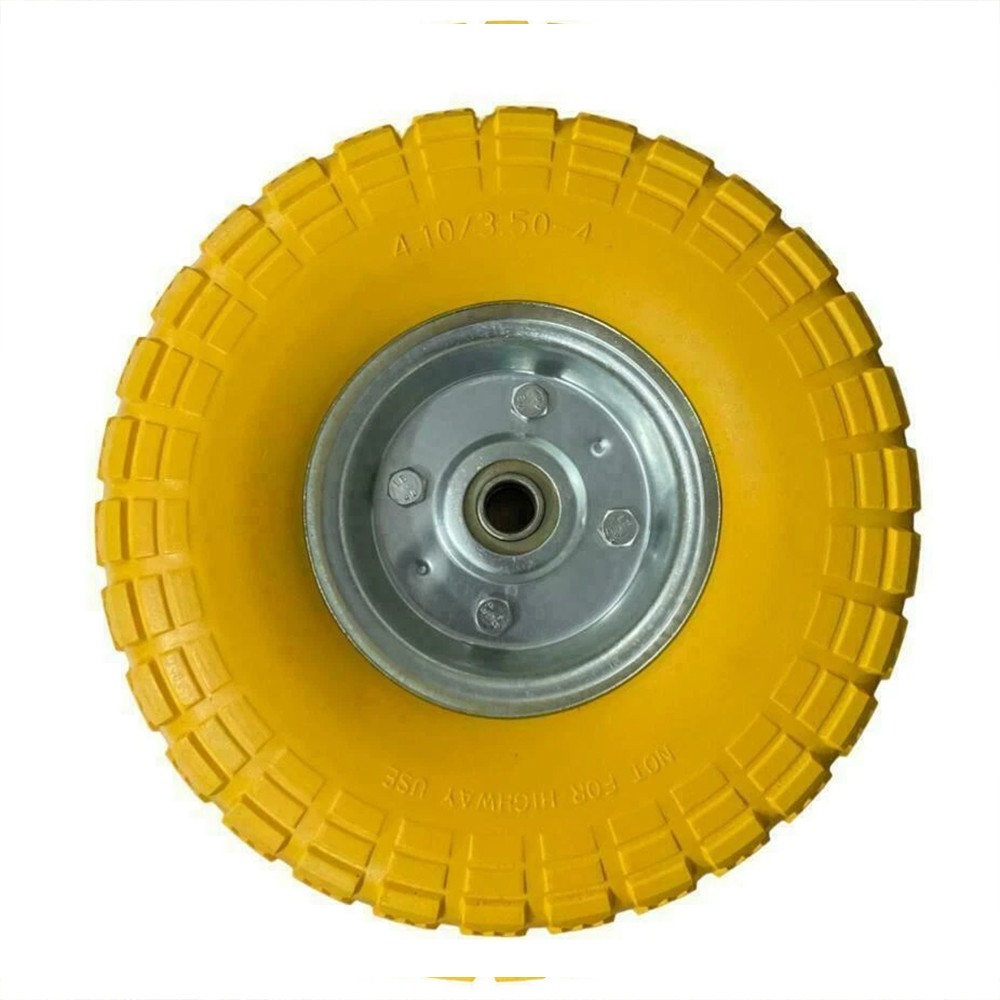 2PCS 10 Puncture Burst Proof Solid Rubber Sack Truck Trolley Wheel Spare Tyres — image 4