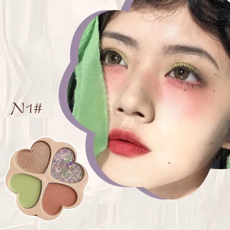 Popular Beauty Makeup Fine High Light Eye Shadow Quad Plate