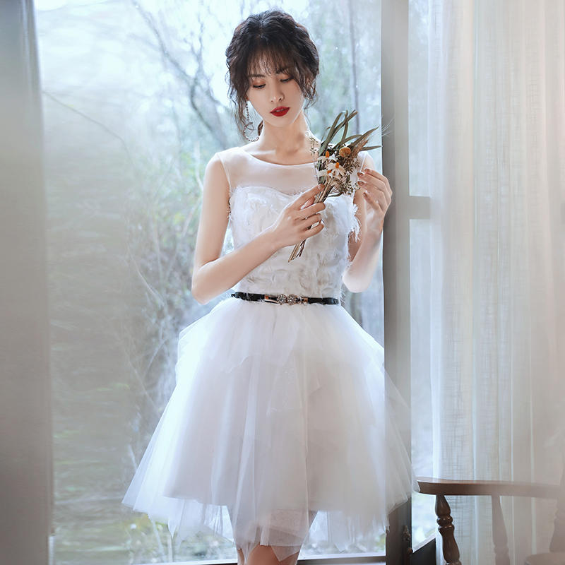 Sleeveless Embroidered Evening Dress, picture 5 of 5