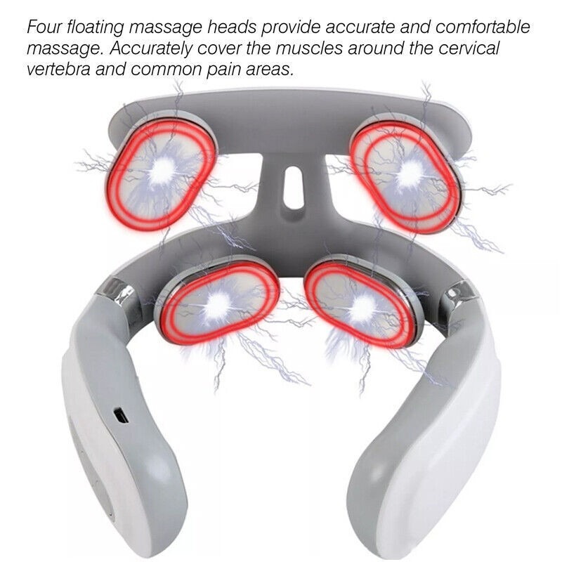 Smart Voice Electric Neck Massager With Heat For Neck & Shoulder Pain Relief